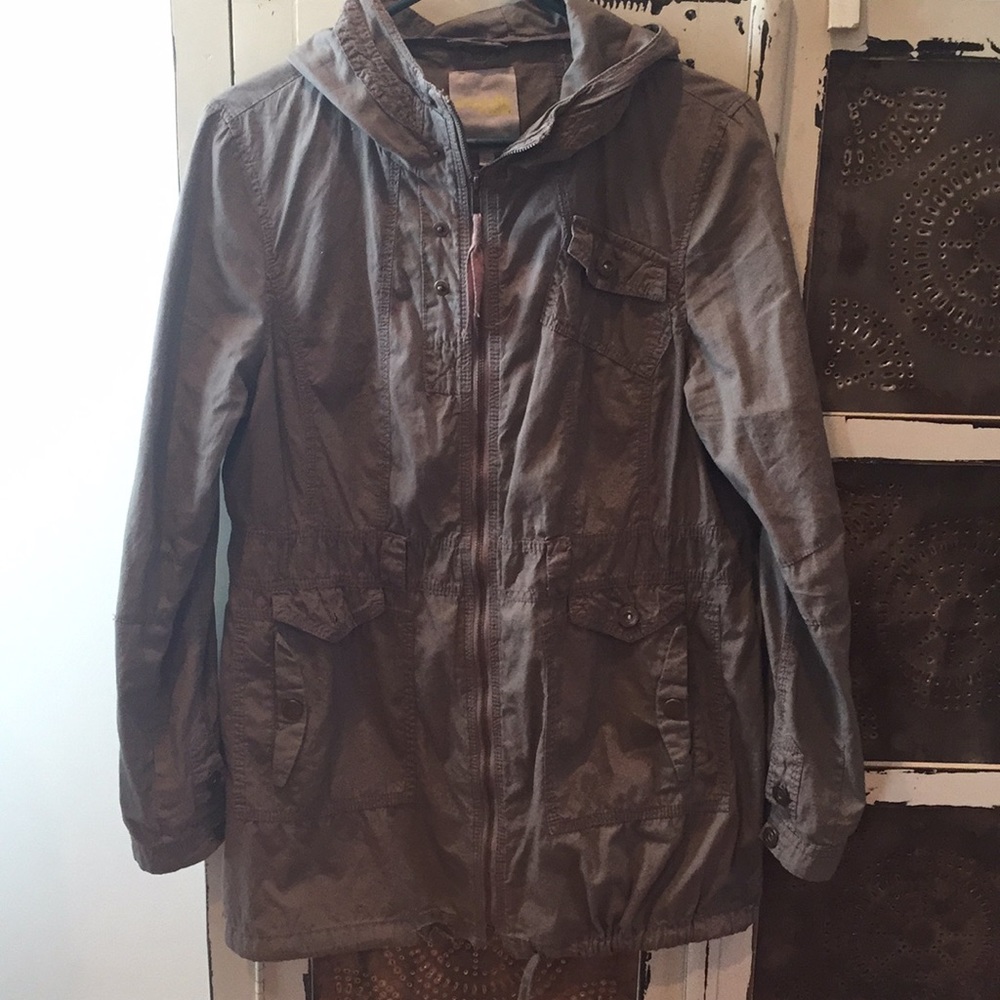 Green utility jacket